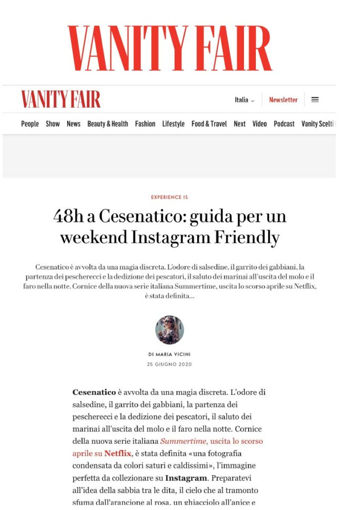 Casina Le Conserve vanityfair 50 Press